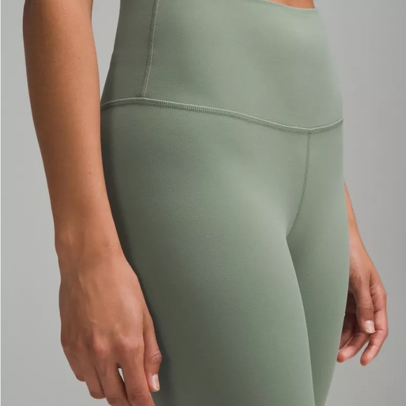 Lululemon Align high-rise crop leggings in grey eucalyptus size 10 - Picture 4 of 5